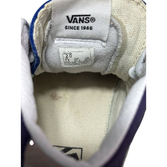 Vans Sk8-Hi Kids Multicolor Canvas High-Top Sneakers Size 2.0 - Picture 6 of 7